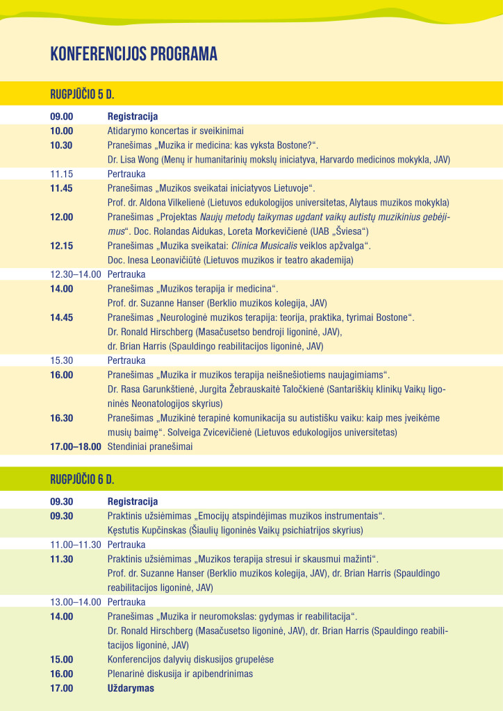 Konferencijos programa 2